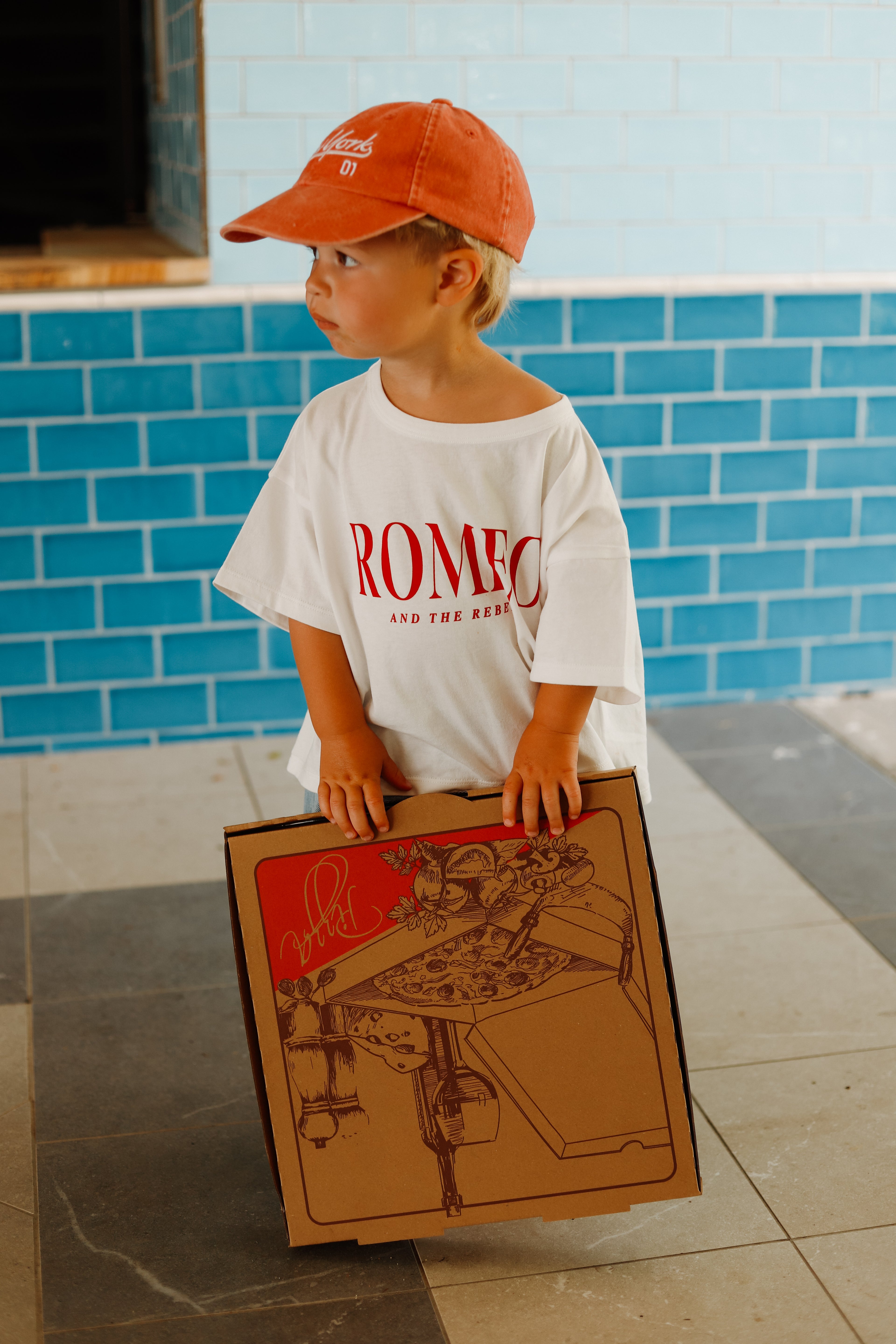 Romeo & The Rebels Tee - White/ Cherry