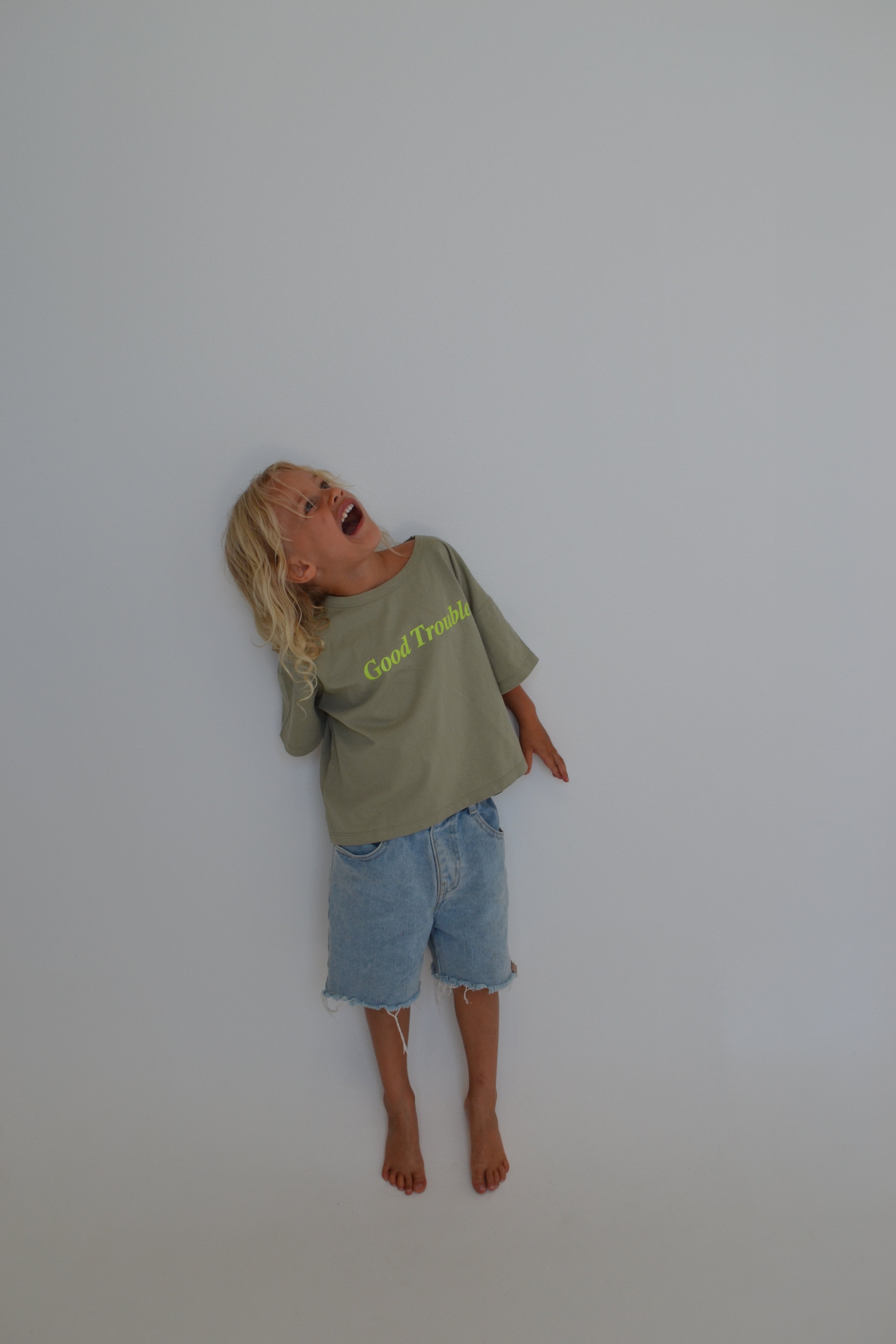 Good Trouble Tee - Sage/ Slime