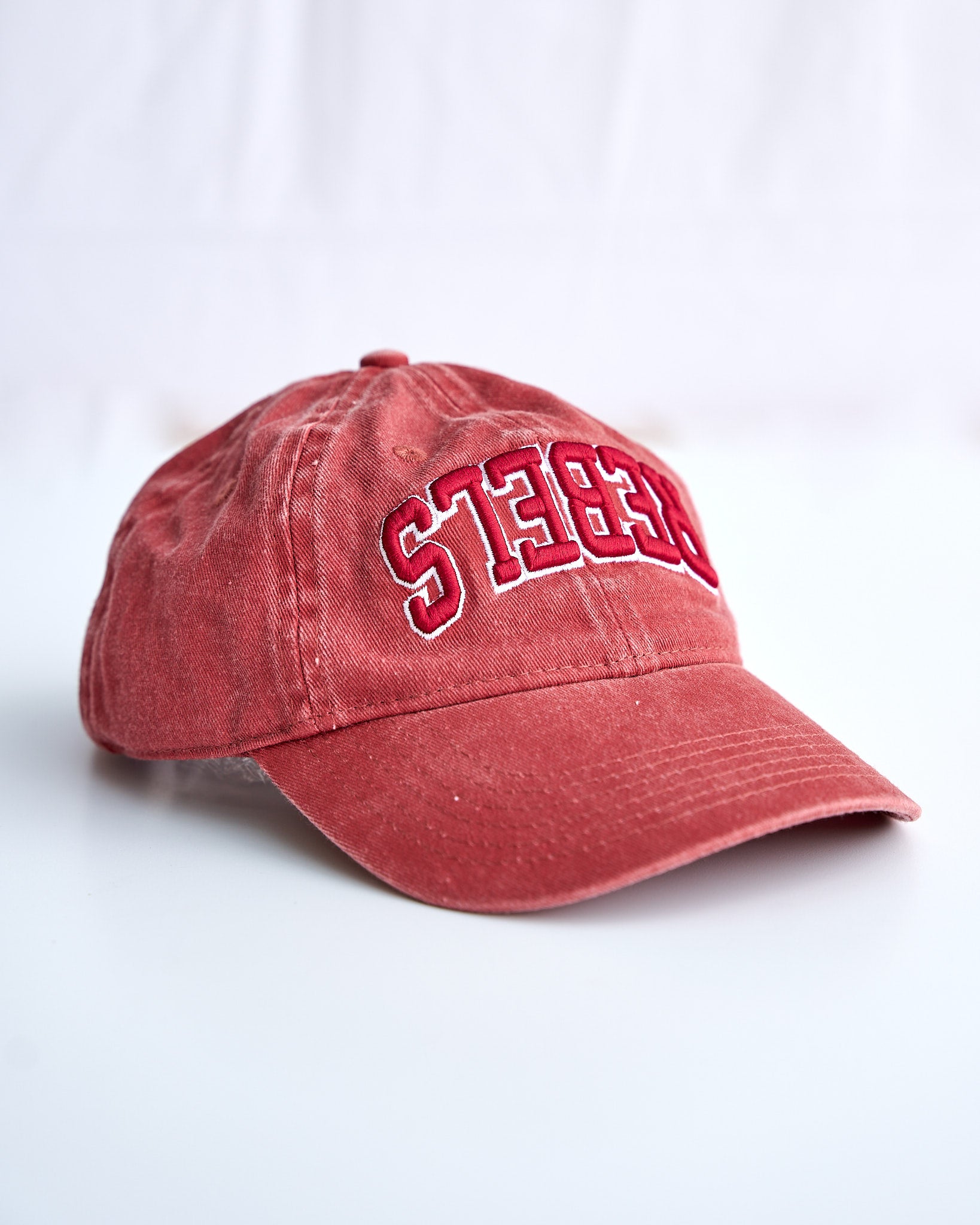 Rebels College Cap - Washed Red