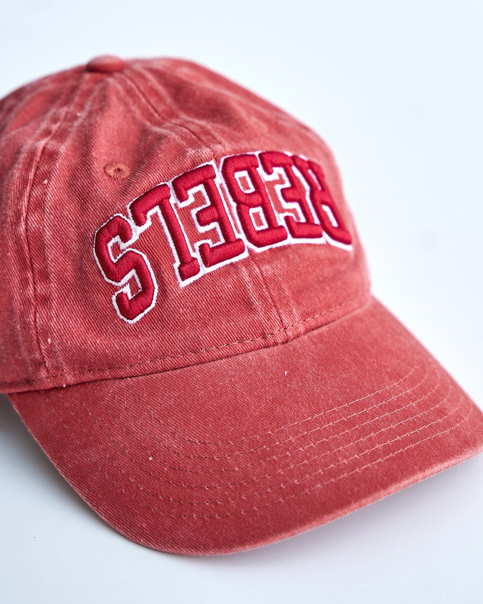 Rebels College Cap - Washed Red