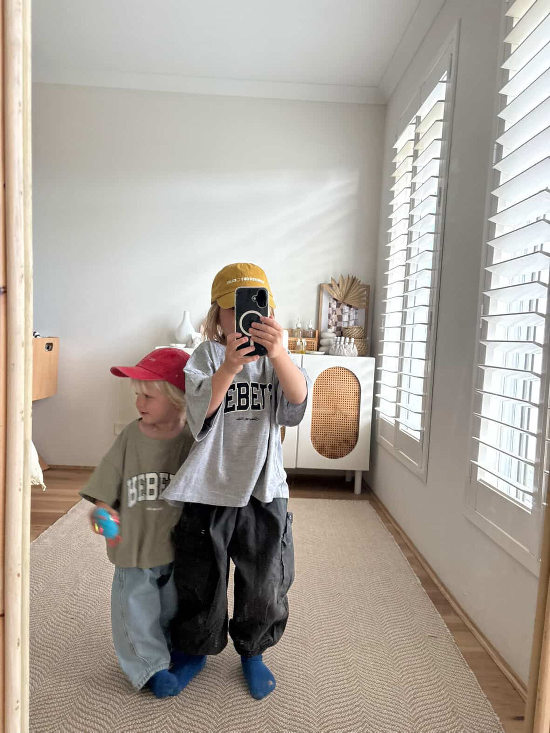 Rebels College Tee - Grey Marle/ Navy