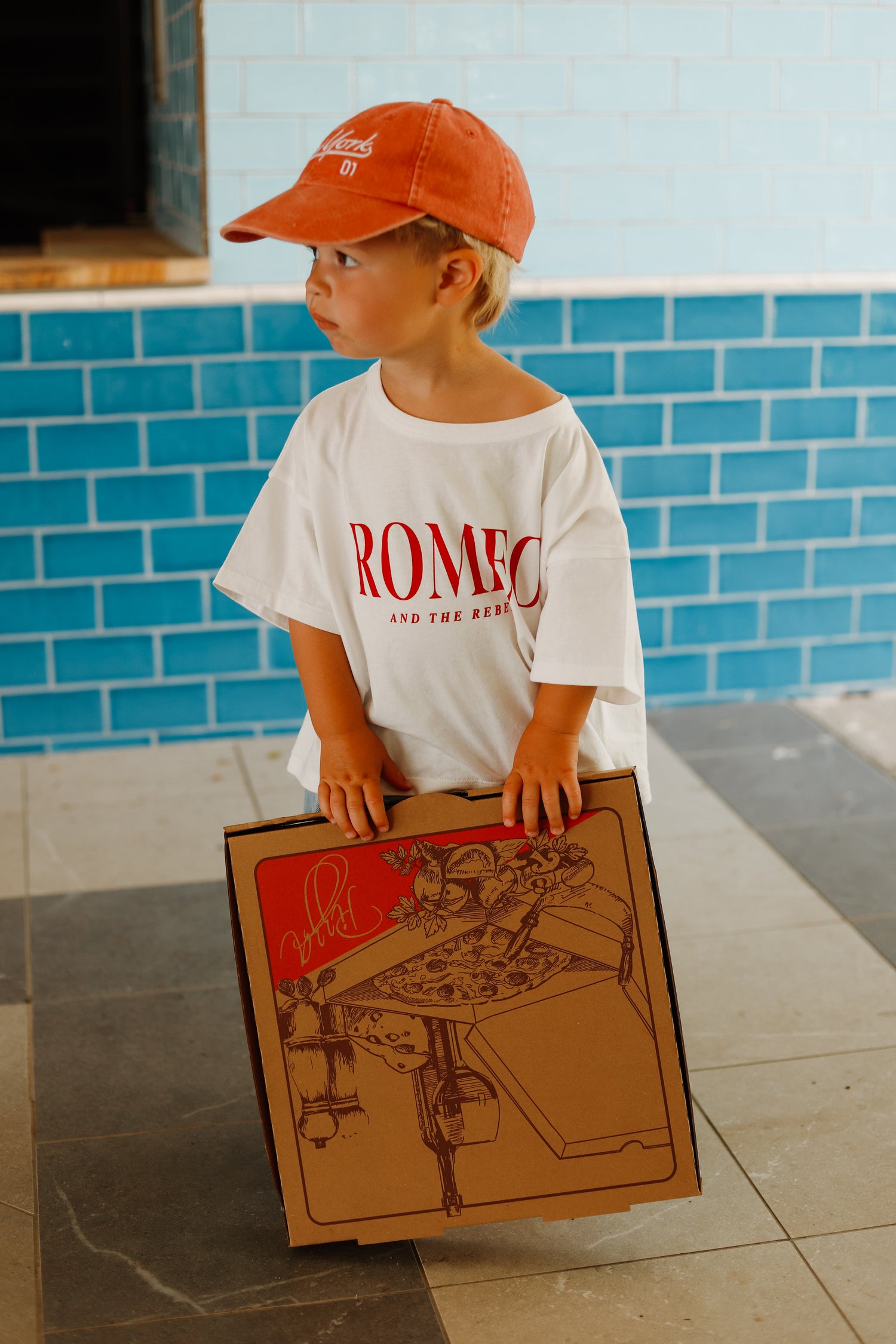 Romeo &amp; The Rebels Tee - White/ Cherry