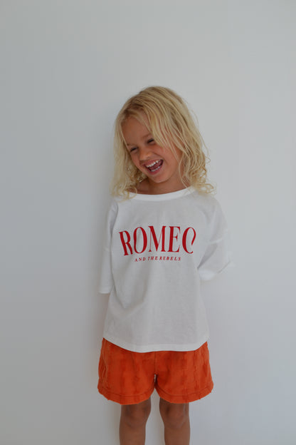 Romeo &amp; The Rebels Tee - White/ Cherry