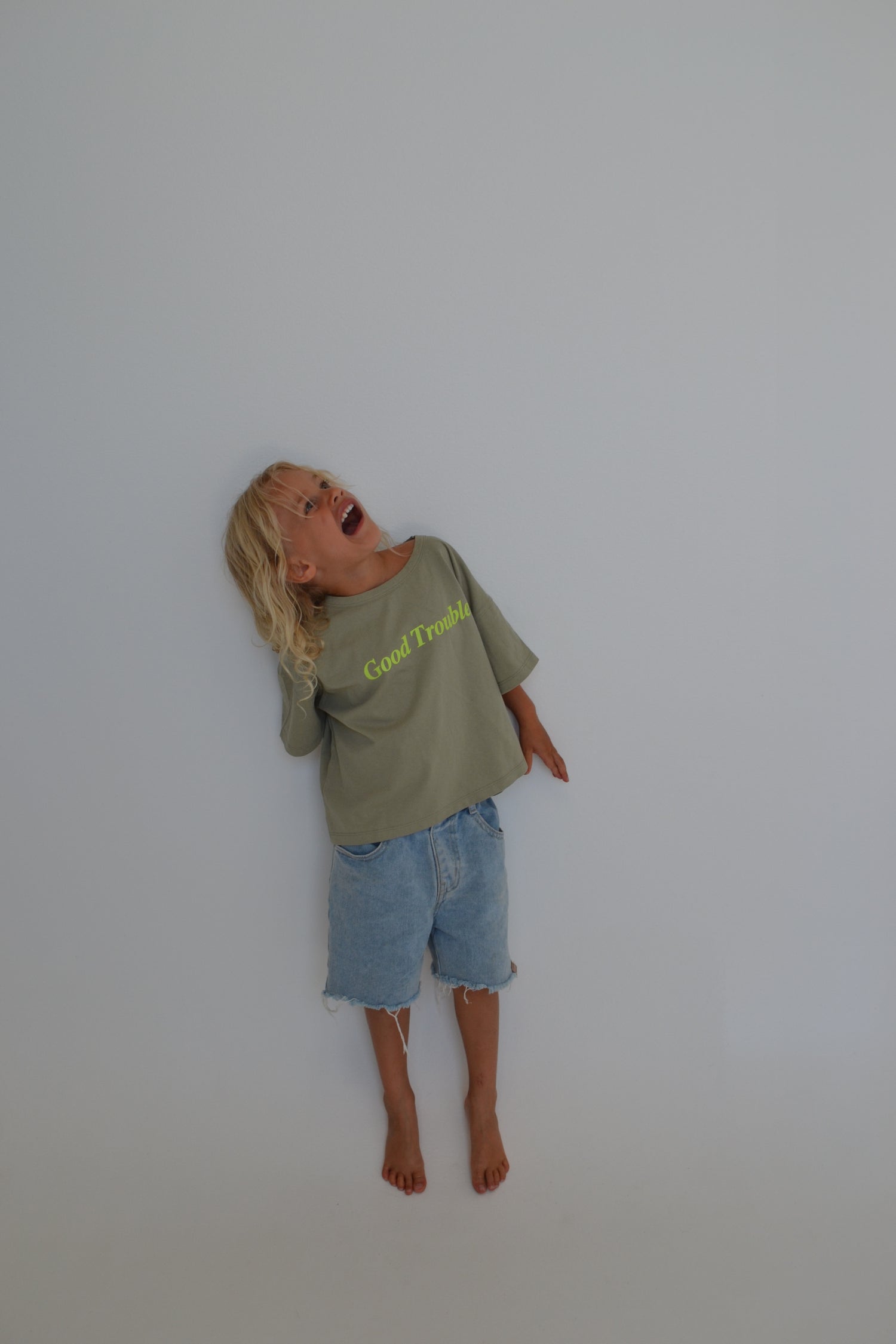 Good Trouble Tee - Sage/ Slime