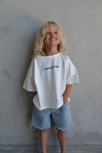 Rebels Script Tee - White/ Navy