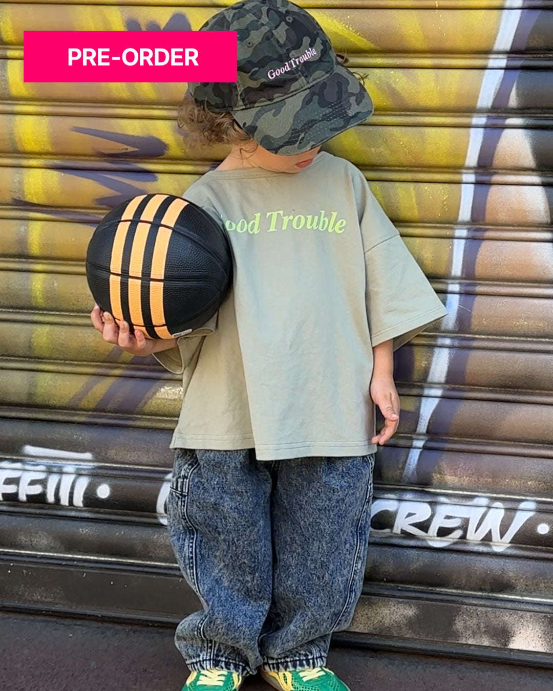 Good Trouble Tee - Sage