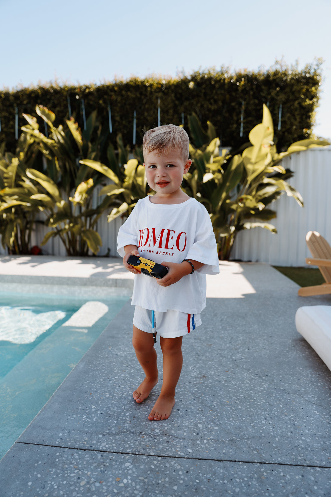 Romeo &amp; The Rebels Tee - White/ Cherry